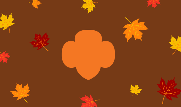 graphic of leaves and a trefoil